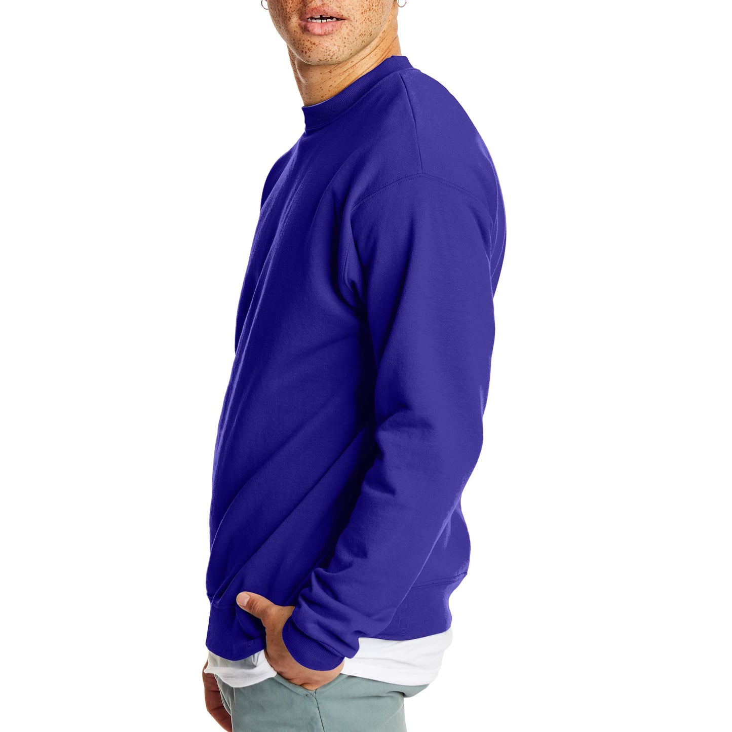 Hanes EcoSmart Fleece, Cotton-Blend Pullover, Crewneck Sweatshirt for Men (1 Or 2 Pack)