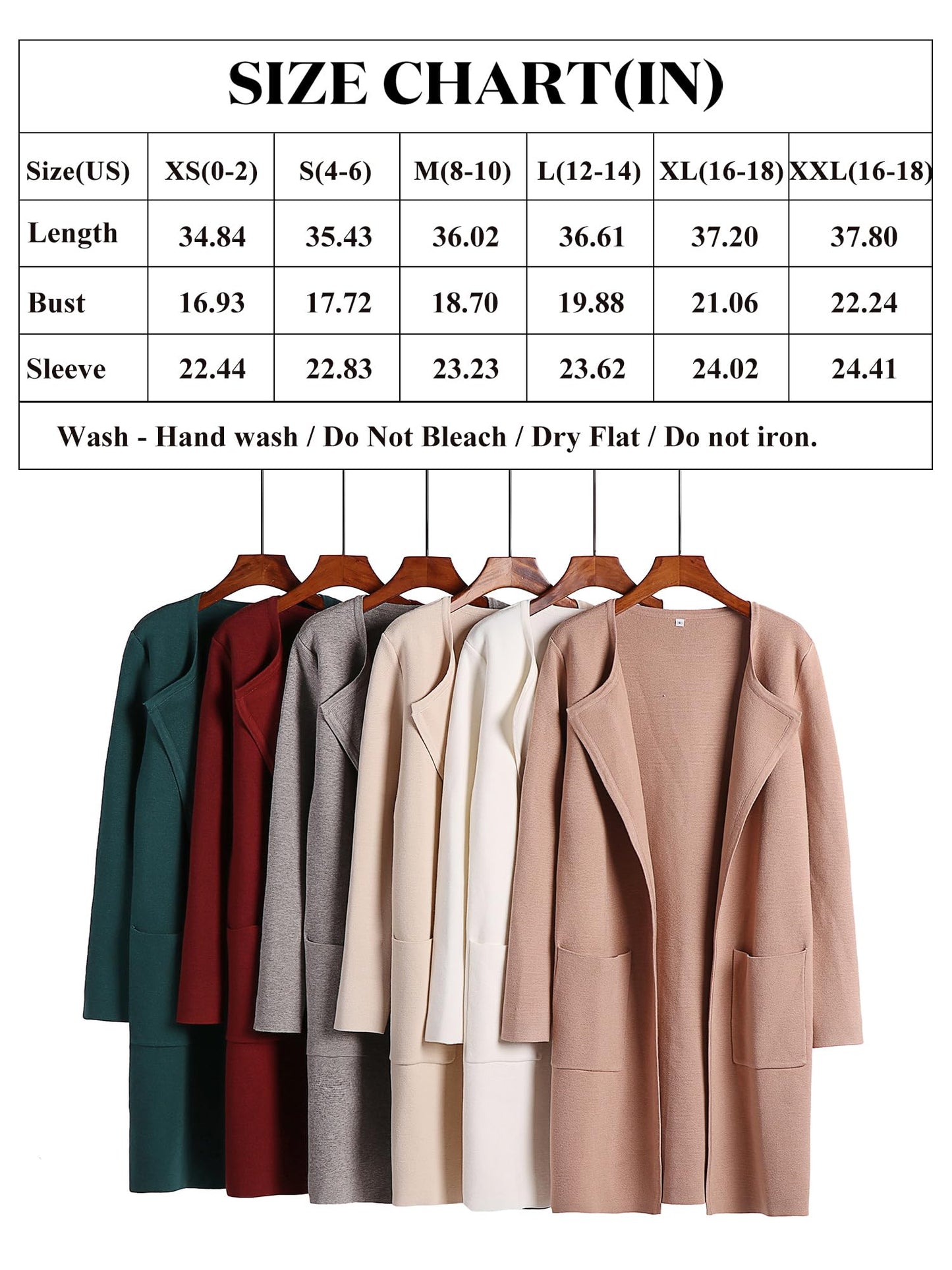 ANRABESS Women's Open Front Knit Lightweight Cardigan Casual Long Coatigan Sweater Lady Jacket Coat 2024 Fall Outerwear