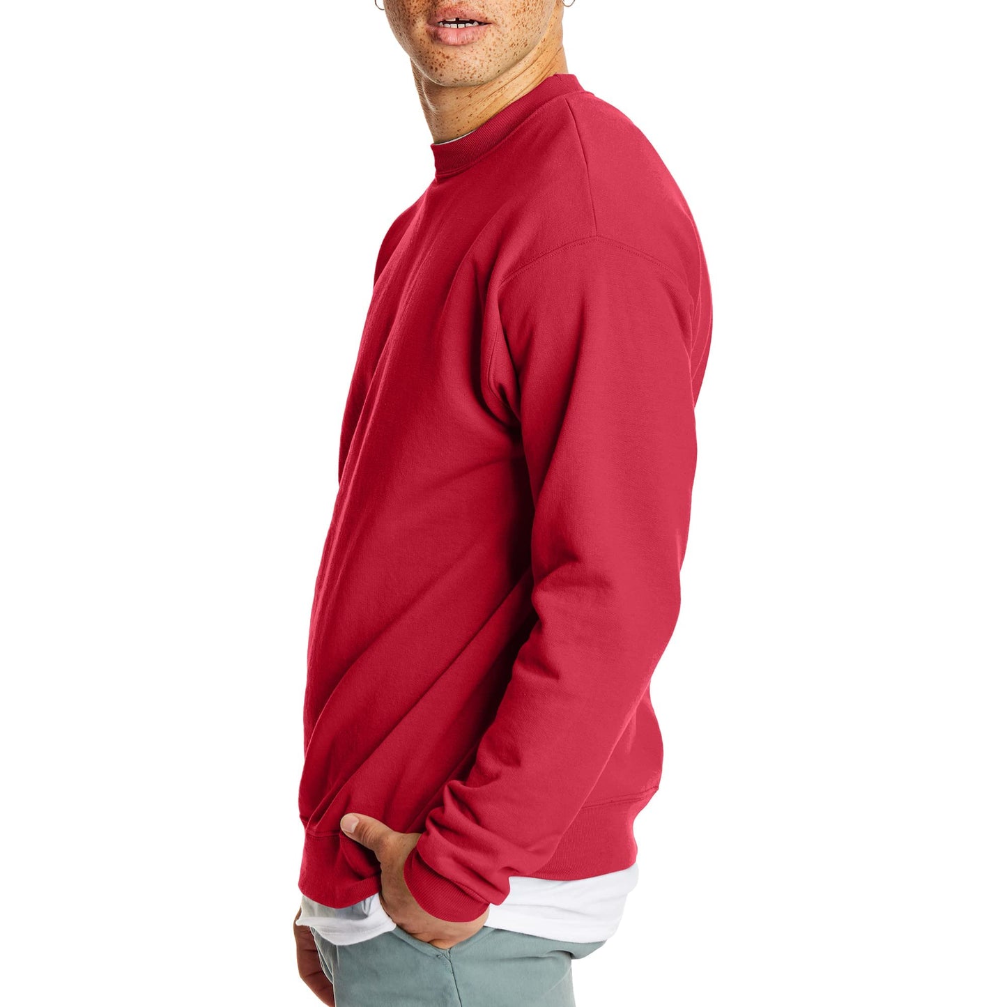 Hanes EcoSmart Fleece, Cotton-Blend Pullover, Crewneck Sweatshirt for Men (1 Or 2 Pack)