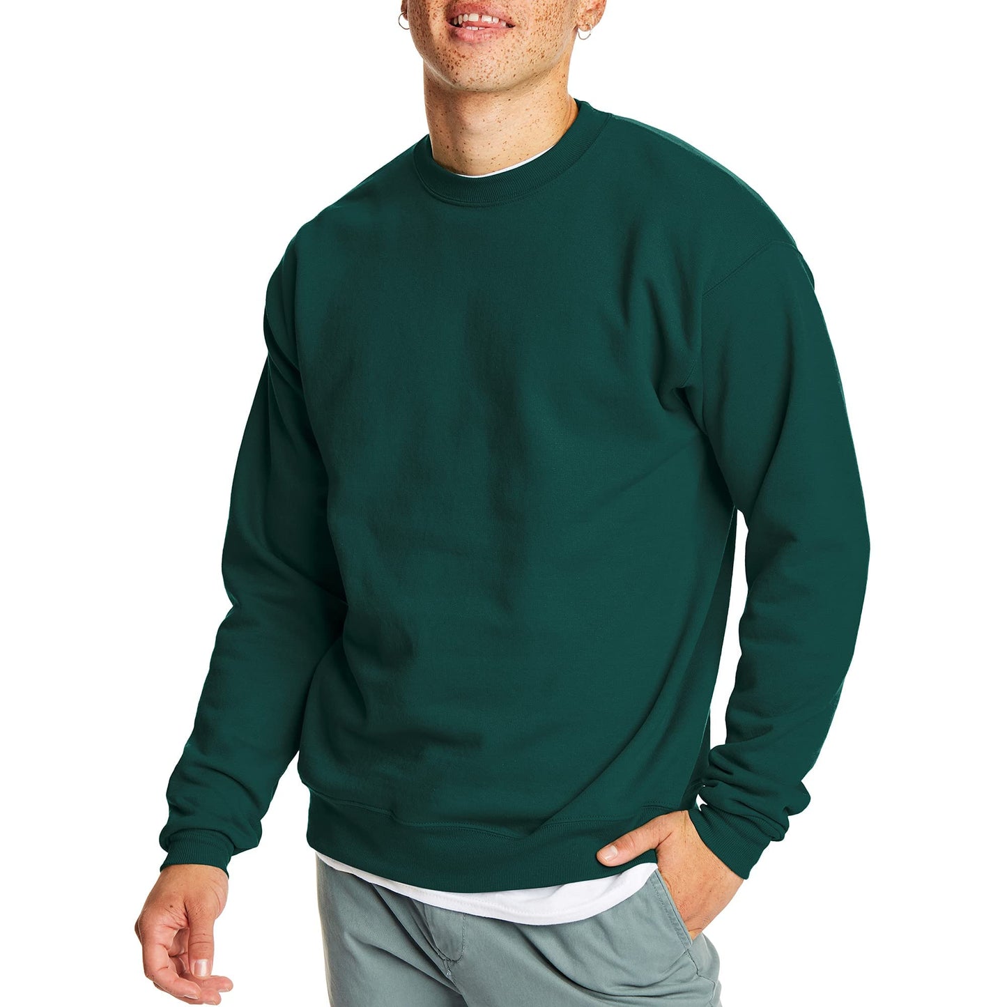 Hanes EcoSmart Fleece, Cotton-Blend Pullover, Crewneck Sweatshirt for Men (1 Or 2 Pack)