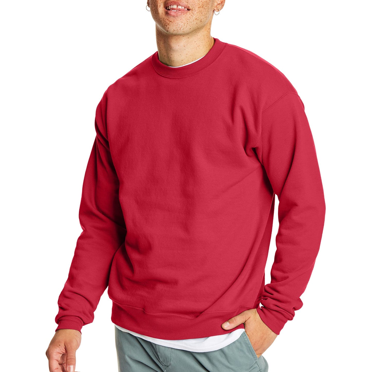 Hanes EcoSmart Fleece, Cotton-Blend Pullover, Crewneck Sweatshirt for Men (1 Or 2 Pack)