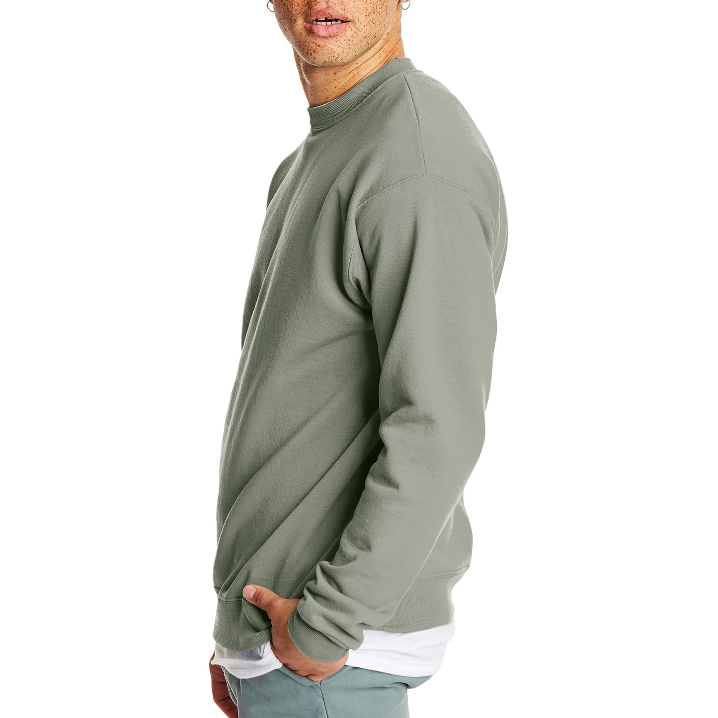 Hanes EcoSmart Fleece, Cotton-Blend Pullover, Crewneck Sweatshirt for Men (1 Or 2 Pack)