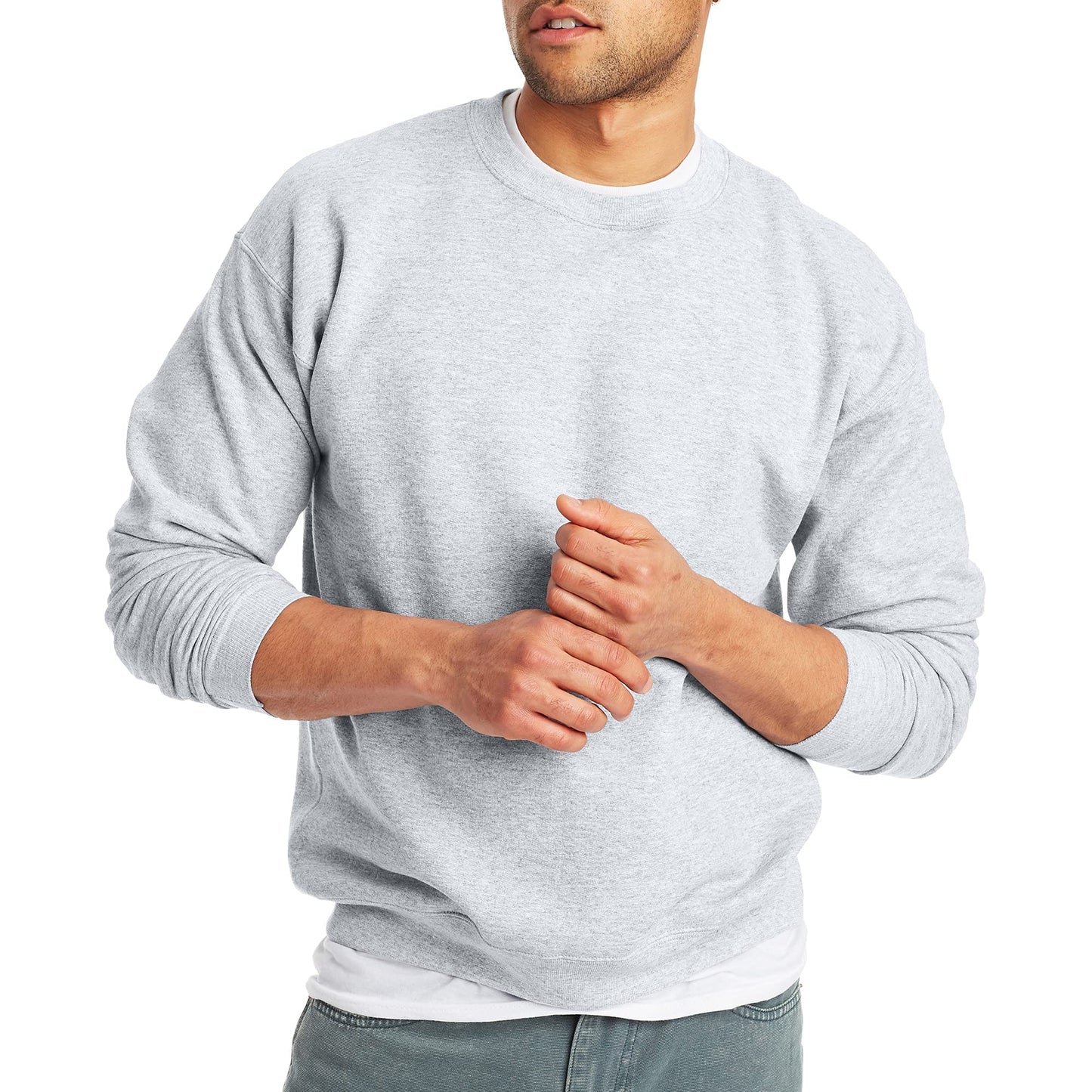 Hanes EcoSmart Fleece, Cotton-Blend Pullover, Crewneck Sweatshirt for Men (1 Or 2 Pack)