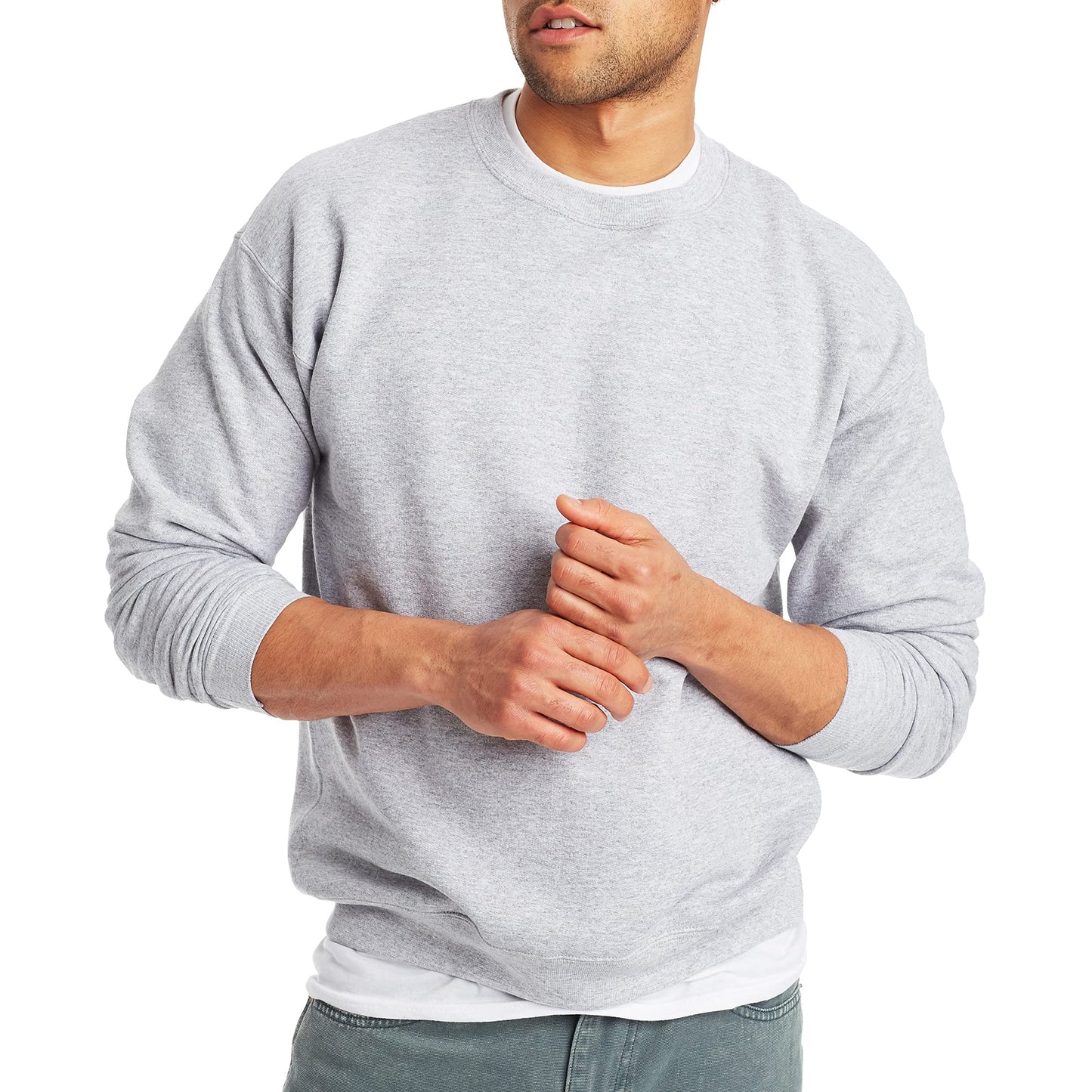 Hanes EcoSmart Fleece, Cotton-Blend Pullover, Crewneck Sweatshirt for Men (1 Or 2 Pack)